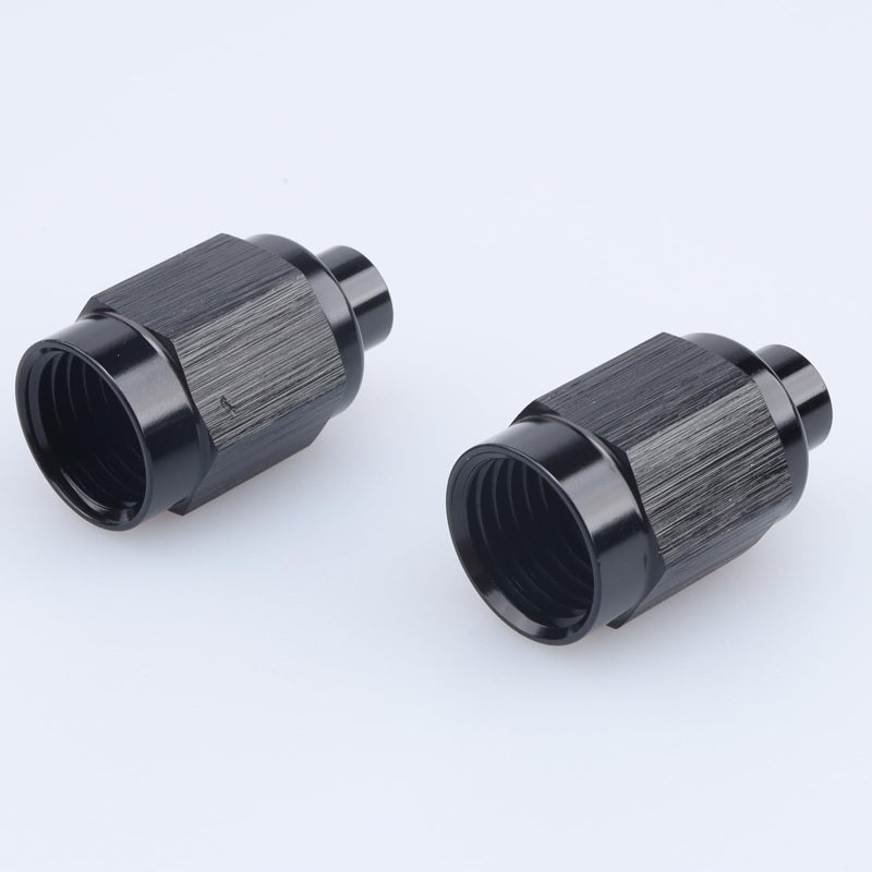 AC PERFORMANCE -3 AN Female Tube Nut and Sleeve Hardline Fitting for 3/16" OD Tubing, Black Aluminum, Pack of 2 - Image 4
